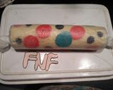 A picture of step 11 of Polka Dot Swiss Roll #Foodies&Freinds #CookpadApp.