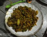 A picture of step 14 of Patta Gobi/ Cabbage Matar.