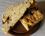 Foto del paso 8 de la receta: Focaccia con tomates secos, romero y olivas negras. Fácil y rápida, sin amasar. 🍅🫒🍞