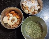 A picture of step 1 of Panjiri Modak.
