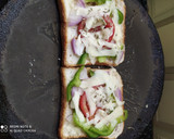 பிரட் பிட்ஸா வித் வடு மாங்காய்(bread pizza recipe in tamil) ரெசிபி ஸ்டேப் 5 புகைப்படம்