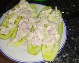 Foto del paso 5 de la receta: Pepinos rellenos de York y ajo