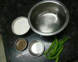 A picture of step 4 of Khichi rice flowers balls.
