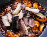 Gambar langkah 6 resipi Shiitake Terung Masak Sos Tiram.
