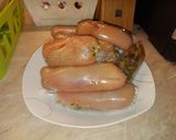 Gombás spenóttal töltött csirkemell recept fázis 3 fotója