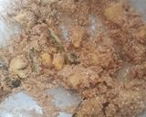 A picture of step 2 of Sabudana.