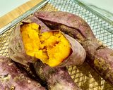 Hình bước làm 4 của món Cách làm khoai lang nướng tươm mật róc vỏ dễ dàng