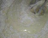 A picture of step 1 of Raisin and Coconut Cake with Floral Sauce.