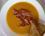 Sütőtök krémleves baconnel recept fázis 5 fotója
