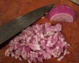 A picture of step 1 of Tilda’s ricebeans special.