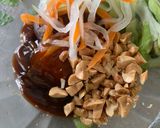 Hình bước làm 3 của món Bò Bía Chay
