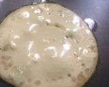 A picture of step 2 of Jowar Atta pancakes with dates coconut sauce.