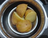 A picture of step 2 of Aloo phudina sev or Mint Potato Slims.