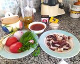 Foto del paso 1 de la receta Paella con pulpo en olla a presión