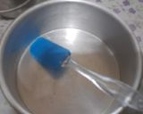A picture of step 3 of Mother's day special rasmalai cake.