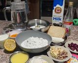 A picture of step 1 of Rabdi Kesar Ghewar.