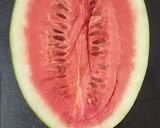A picture of step 1 of Rose and water melon juice.