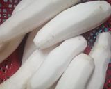 A picture of step 1 of Mooli (radish) parathe.
