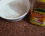 A picture of step 1 of Overnight oats.