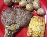 Foto langkah ke 3 dari resep Airfryer Frozen Steak #ketofriendly.