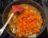 Une image de l'étape 5 de Dinde carottes aux curry.