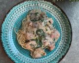 Foto langkah ke 5 dari resep Spaghetti Alfredo.