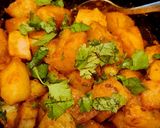 A picture of step 3 of Bhungla Lasaniya Batata Kathiyawadi Gujarati Cuisine.