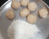 A picture of step 3 of Mexican flour Tortillas (Indian style).