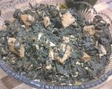 A picture of step 3 of Chicken palak.