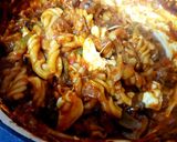 A picture of step 6 of My Sausage, Mushrooms & Pepper Pasta Bake 😘.