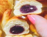 Hình bước làm 12 của món Bánh mì khoai lang tým lịm tìm sym