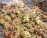 A picture of step 8 of Small millets in veg pulav shape.