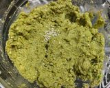 A picture of step 1 of Falafel with Hummus.