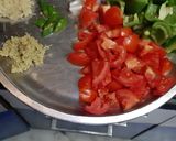 A picture of step 1 of Capsicum curry masala.