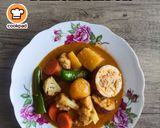 Gambar langkah 11 resipi Dalca Sayur.