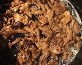 A picture of step 3 of California Farm Chanterelle Mushrooms in Butter.