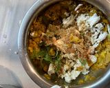 A picture of step 1 of Onion ringsLeftover Aloo sabzi.