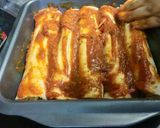 A picture of step 2 of Chicken Enchiladas In my Style💕💕💕.
