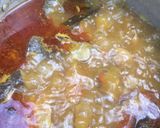 A picture of step 2 of Oha soup.