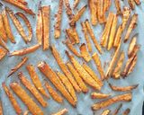 Une image de l'étape 6 de Frites de patates douce au four.