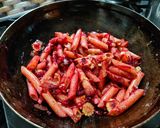 A picture of step 3 of Pink Pasta.