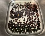 A picture of step 1 of Black Currant Mascarpone Cake with Cherry Sugar.