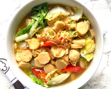 Foto langkah ke 3 dari resep 21. Sawi Putih Bumbu Kencur.