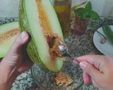 Foto del paso 1 de la receta: Gazpacho de melón con crujiente de jamón