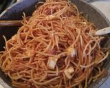 A picture of step 2 of Spaghetti in the oven.