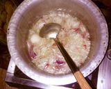 A picture of step 1 of Bhunna qeema with chapati.