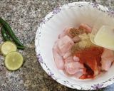 A picture of step 7 of Chicken tandoori tikka boti in frying pan.