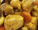 Foto del paso 6 de la receta: Salteado de pollo con calabacín, berenjena y zanahorias al curry