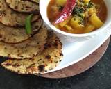 Dry Methi Leaves In Missi Roti On Tava recipe step 8 photo