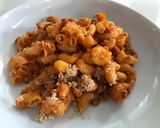 A picture of step 8 of Sausage meat pasta bake.